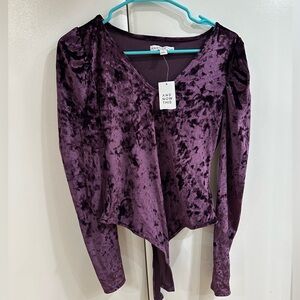 NWT And Now This Velour Bodysuit (small)